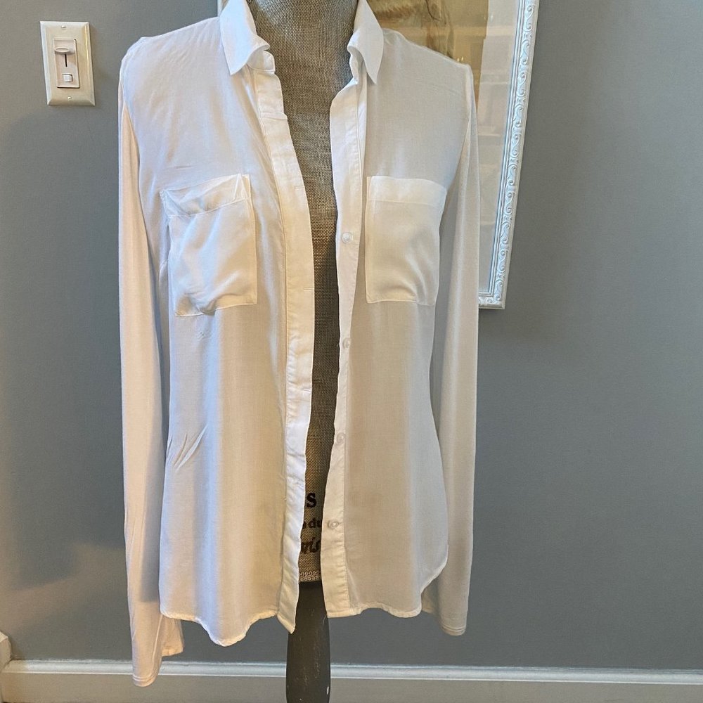Converse One Star Long Sleeve White Shirt size S